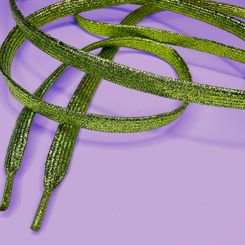 Light Green Laces Glitter