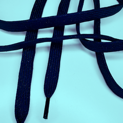 Dark Blue Laces Glitter
