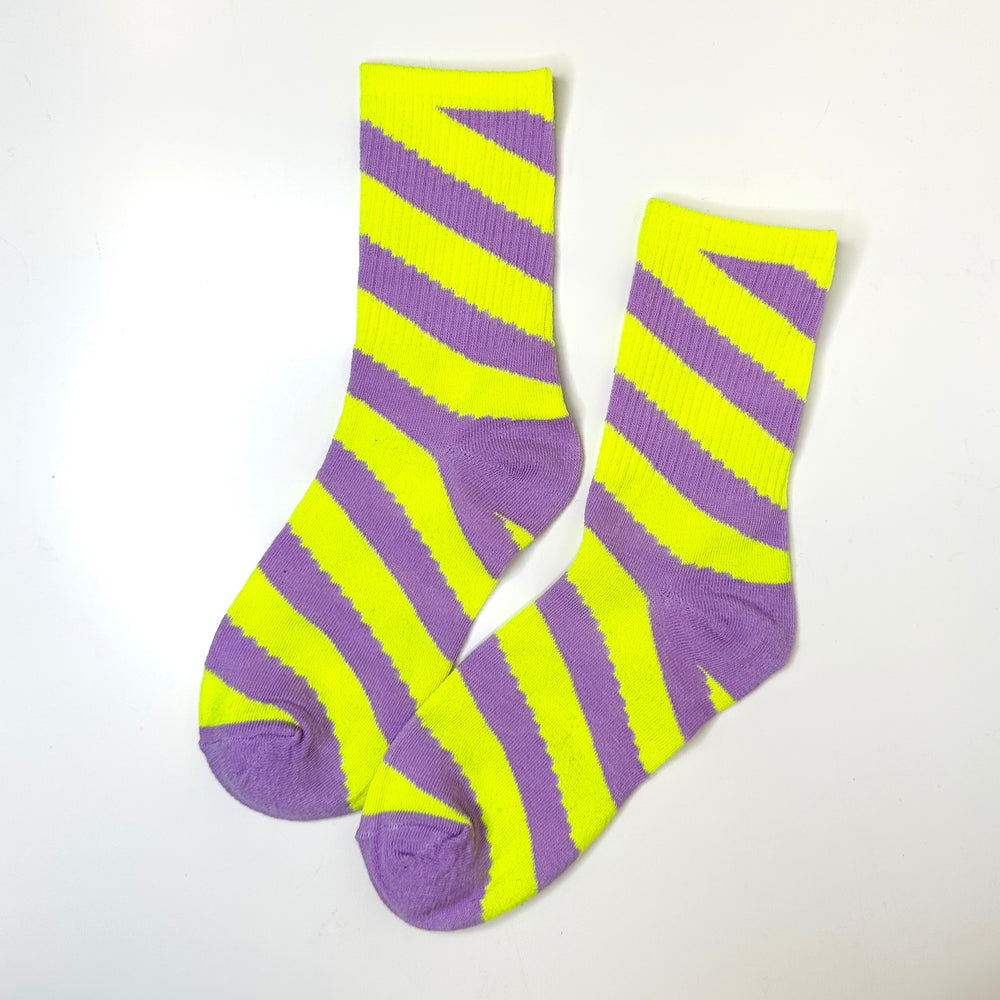 Socks Poisoned Stripey - Mid Leg Socks
