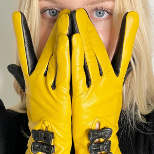 Gloves - Betty Bow yellow