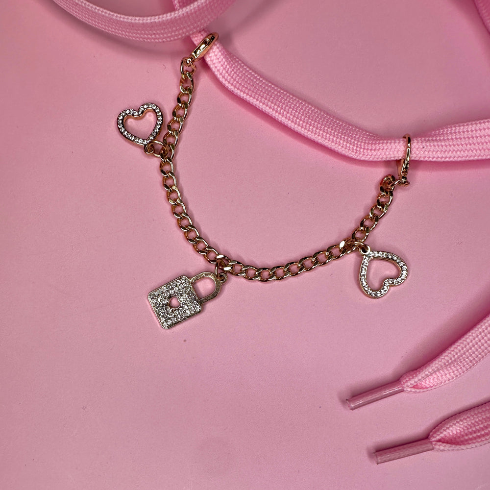 Charm heart lock chain