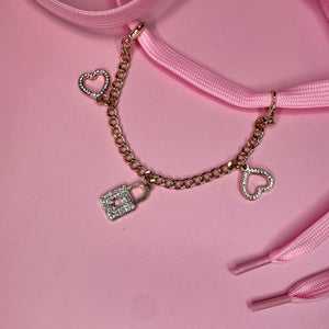 Charm heart lock chain