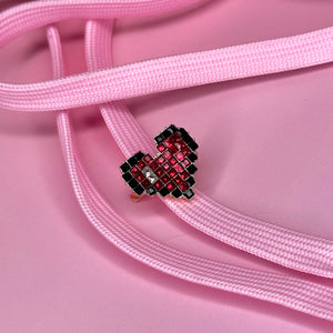 Charm Diamond Pixel Heart