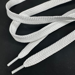 White Sparkle Silver Laces Glitter