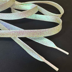 White Mermaid Laces Glitter