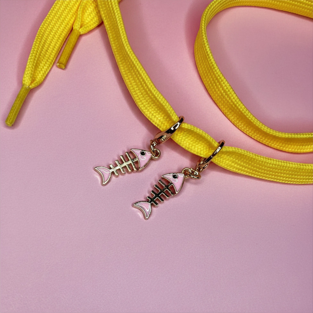 Charm Fishbones Pink