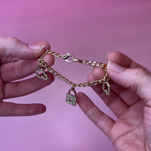 Charm heart lock chain