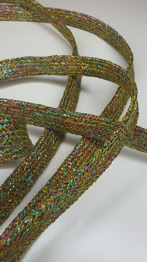 Unicorn Light Green Laces Glitter