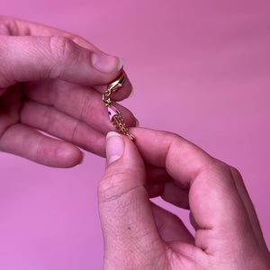 Charm Fishbones Pink