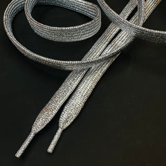 Silver Laces Glitter